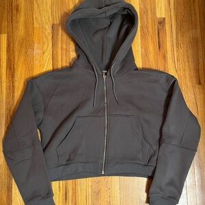 Classic Dark Gray Zip-Up Hoodie with matching Pants